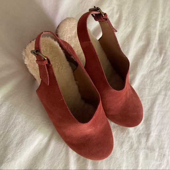 Madewell | Shoes | Madewell The Marlo Slingback Clog In Shearlinglined Nubuck Size 95 | Poshmark